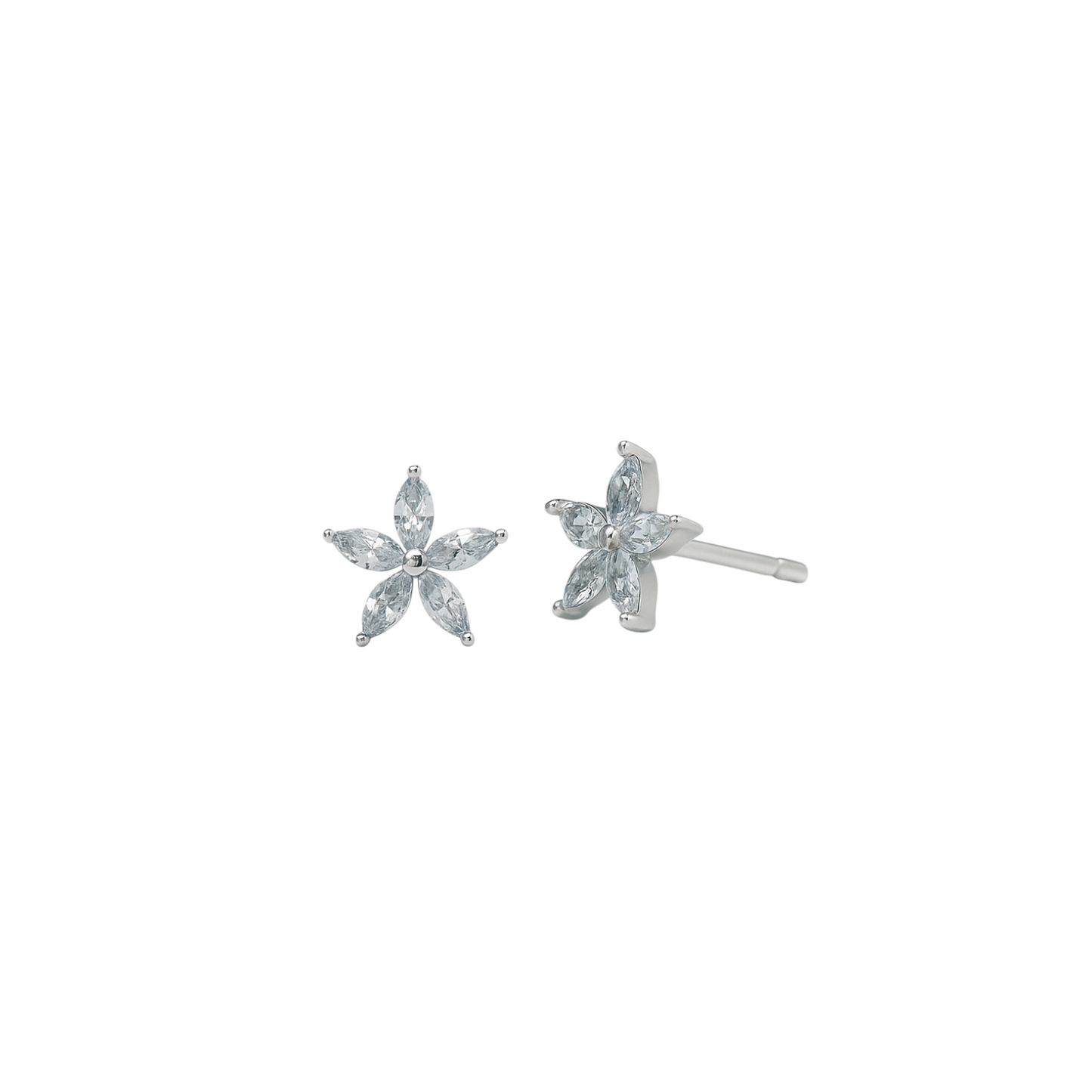 Mini Star Flower Earrings