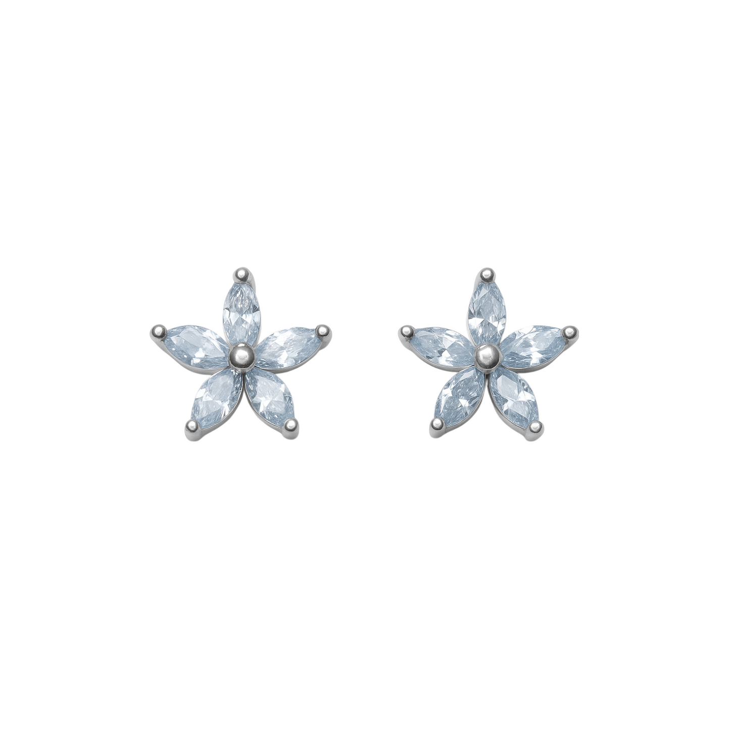 Mini Star Flower Earrings