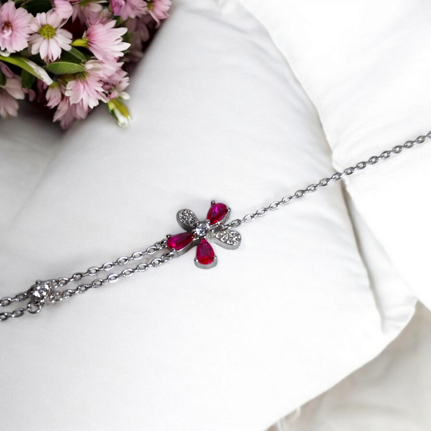 Minimal Floral Bracelet