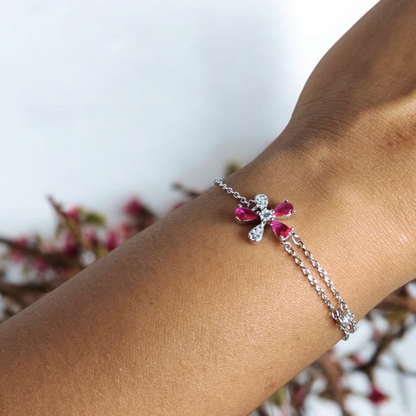 Minimal Floral Bracelet