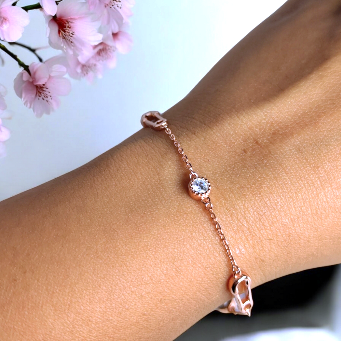 Safety Pin Chain Bracelet