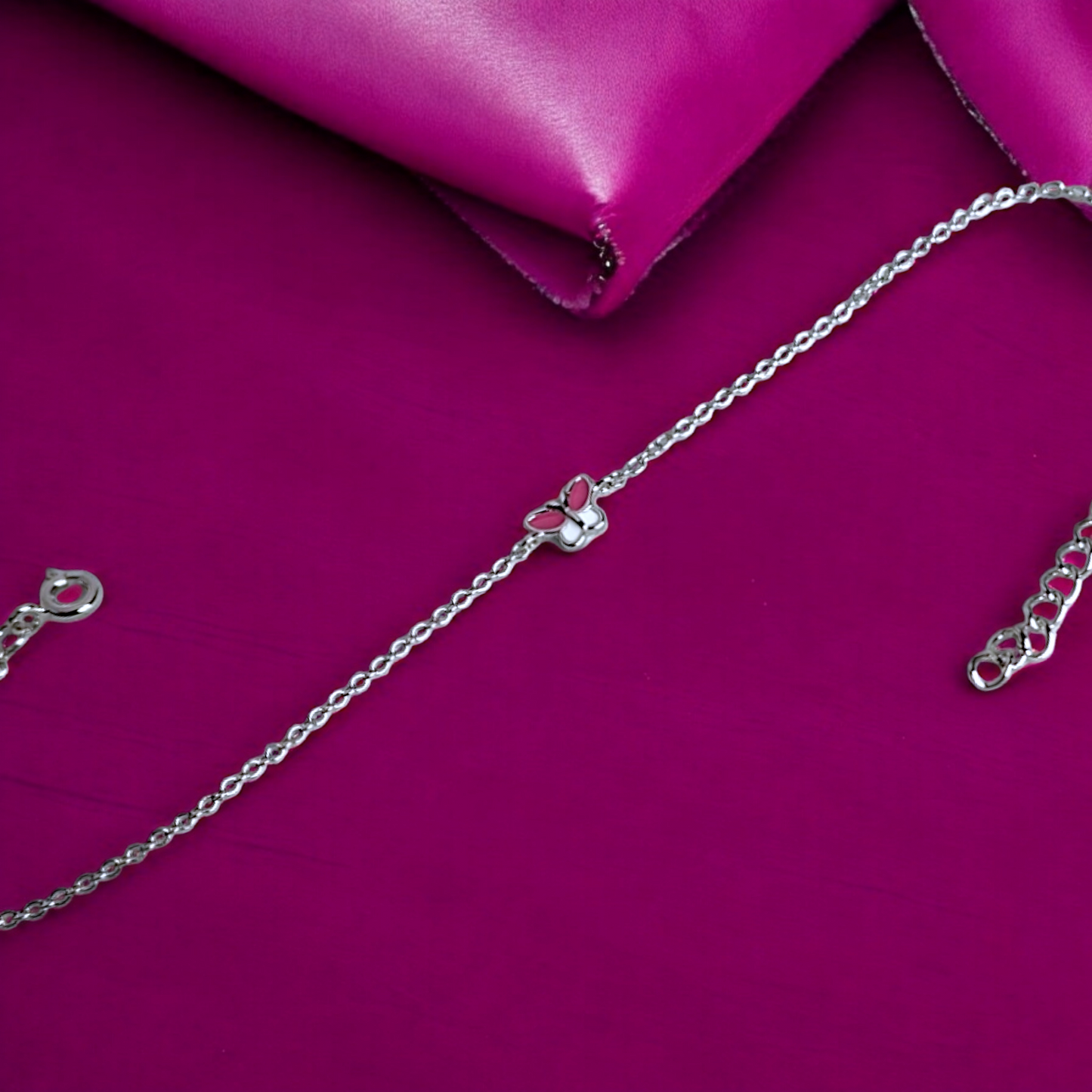 Mini Butterfly Silver Bracelet