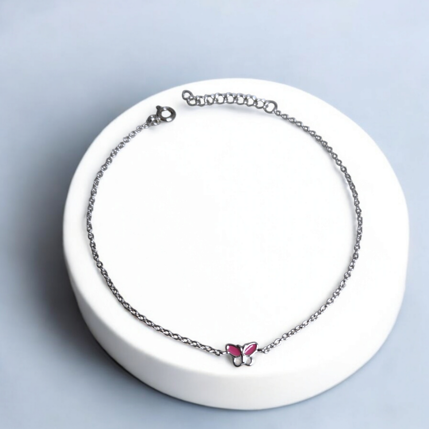 Mini Butterfly Silver Bracelet