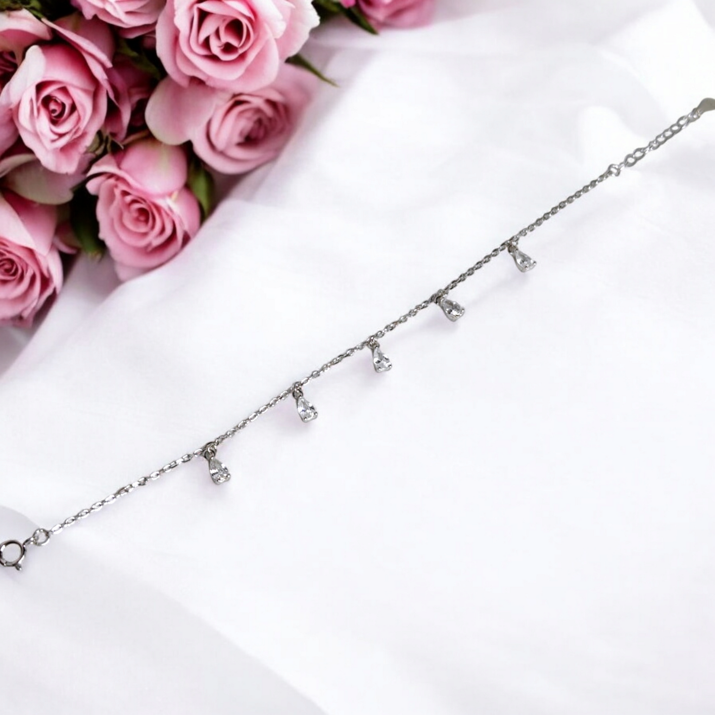 Sparkling Diamond Charms Bracelet