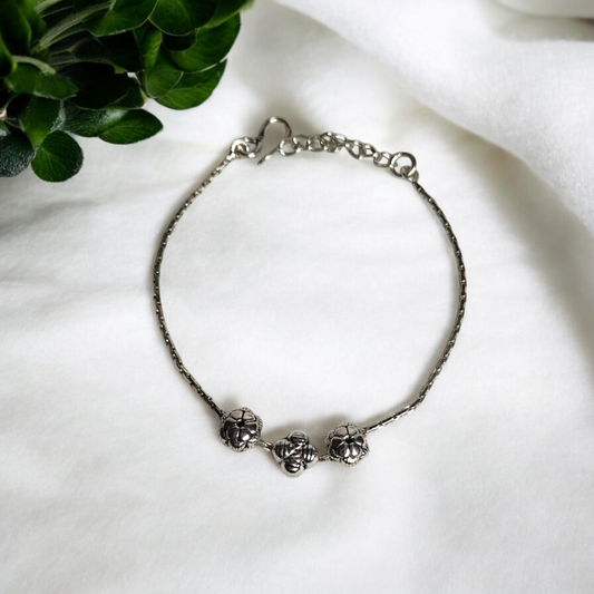 Gilded Garden Silver Bracelet