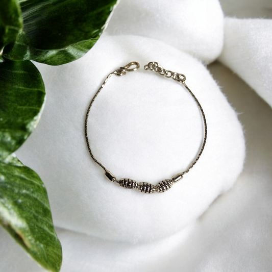 Vintage Vine Silver Bracelet