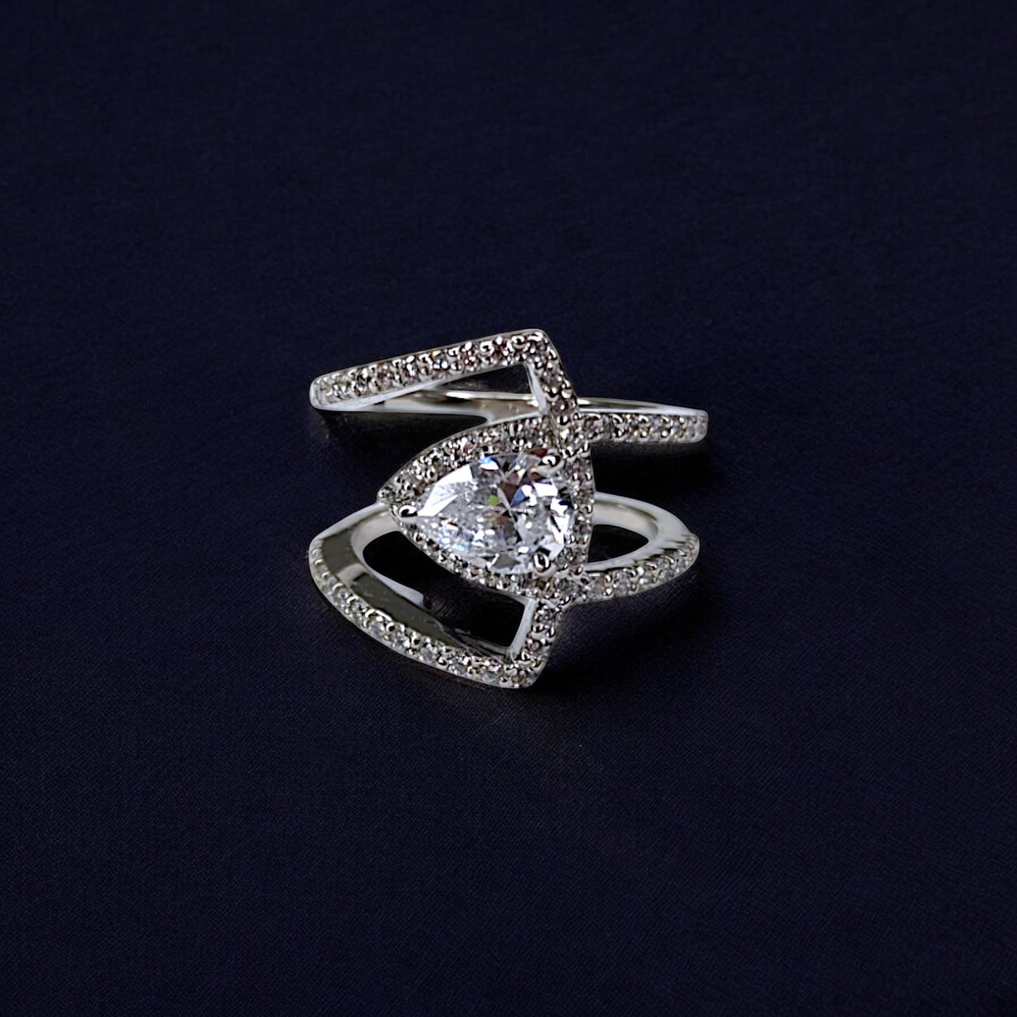 Handcrafted Premium Modern Crystal Wrap Ring