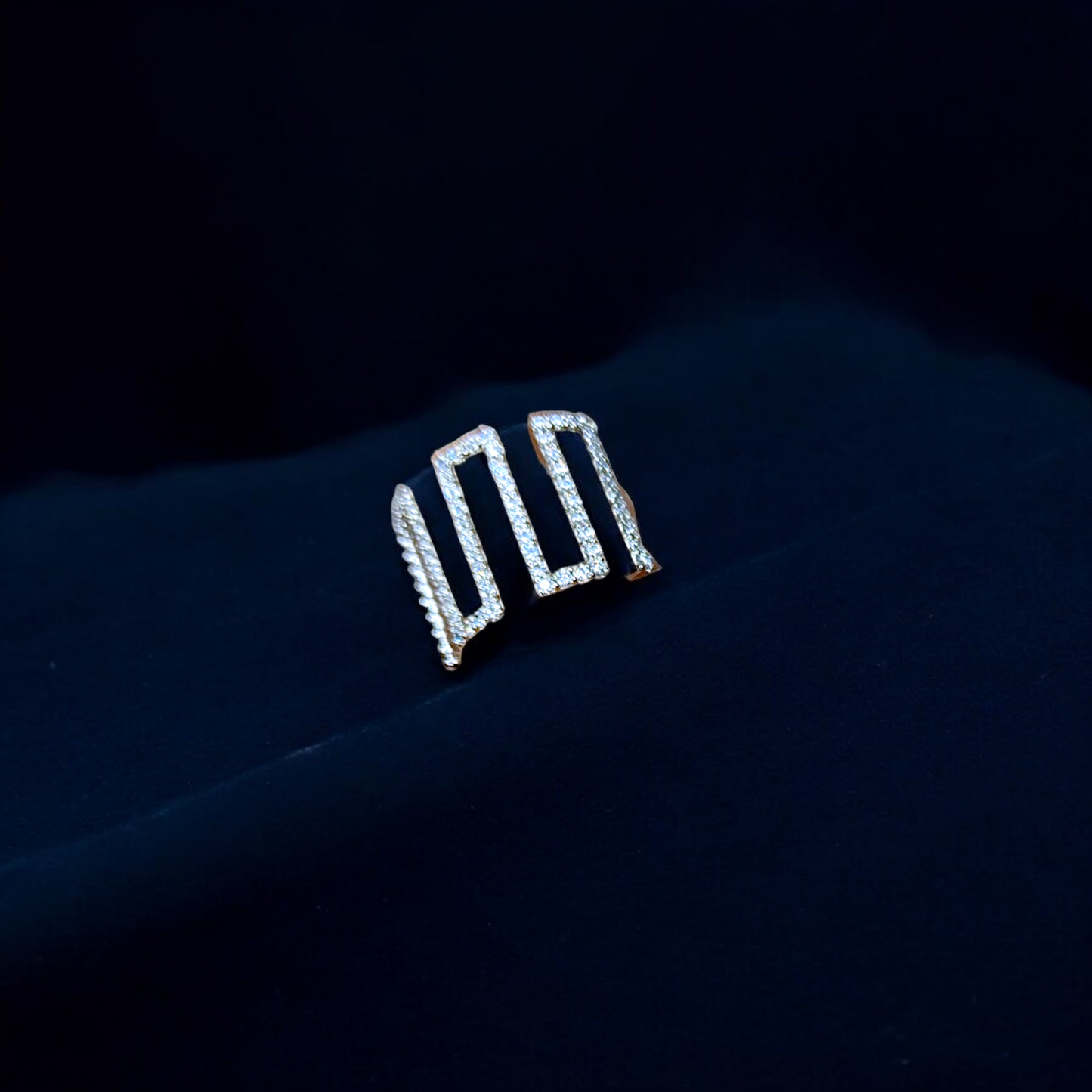 Handcrafted Luxe Maze Statement Ring