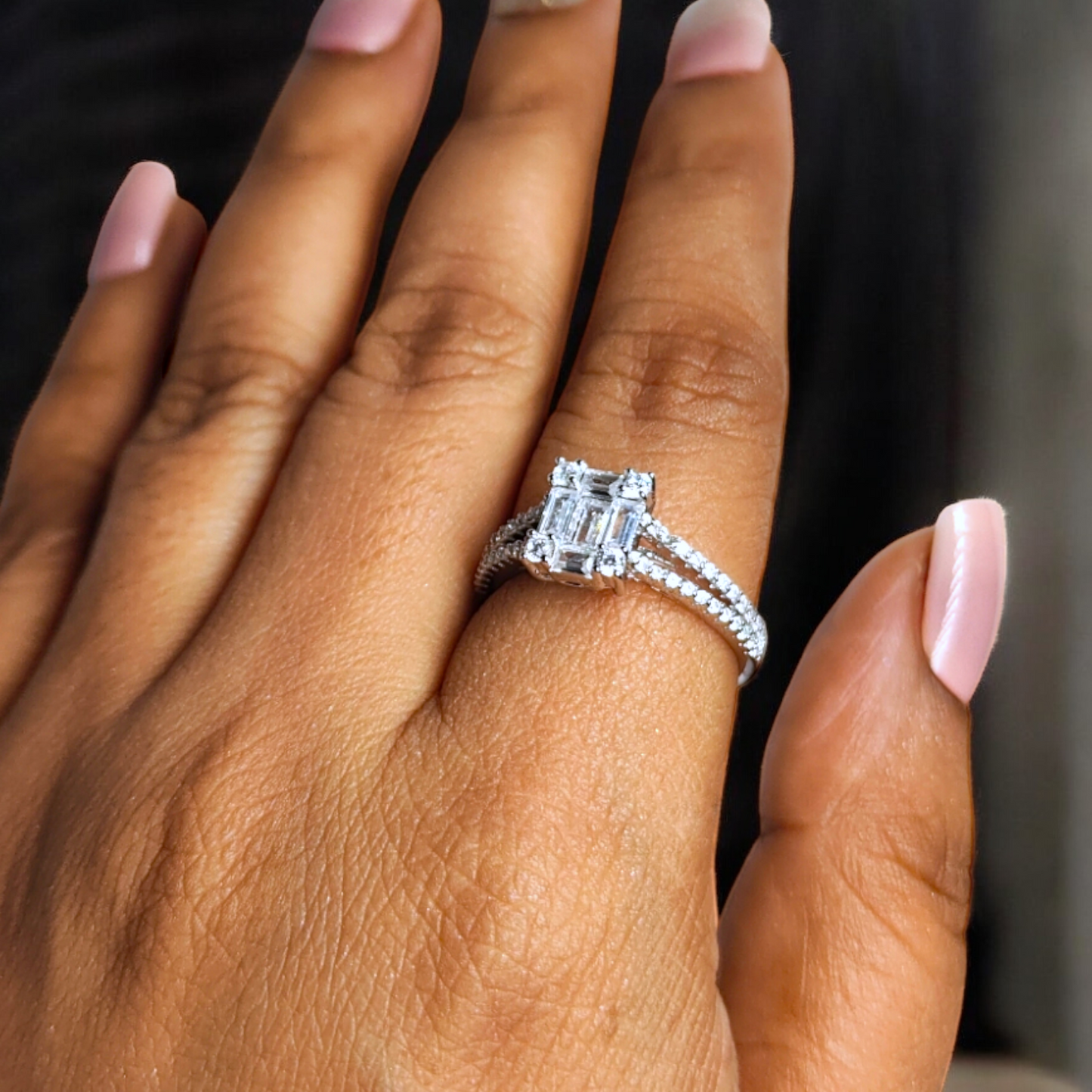 Emerald Radiance Sterling Silver Ring