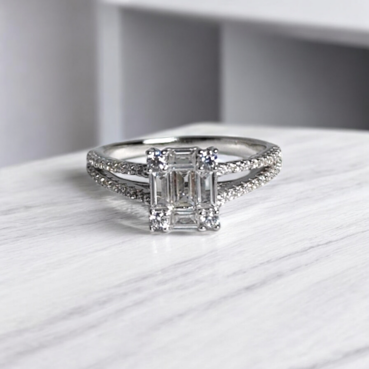 Emerald Radiance Sterling Silver Ring