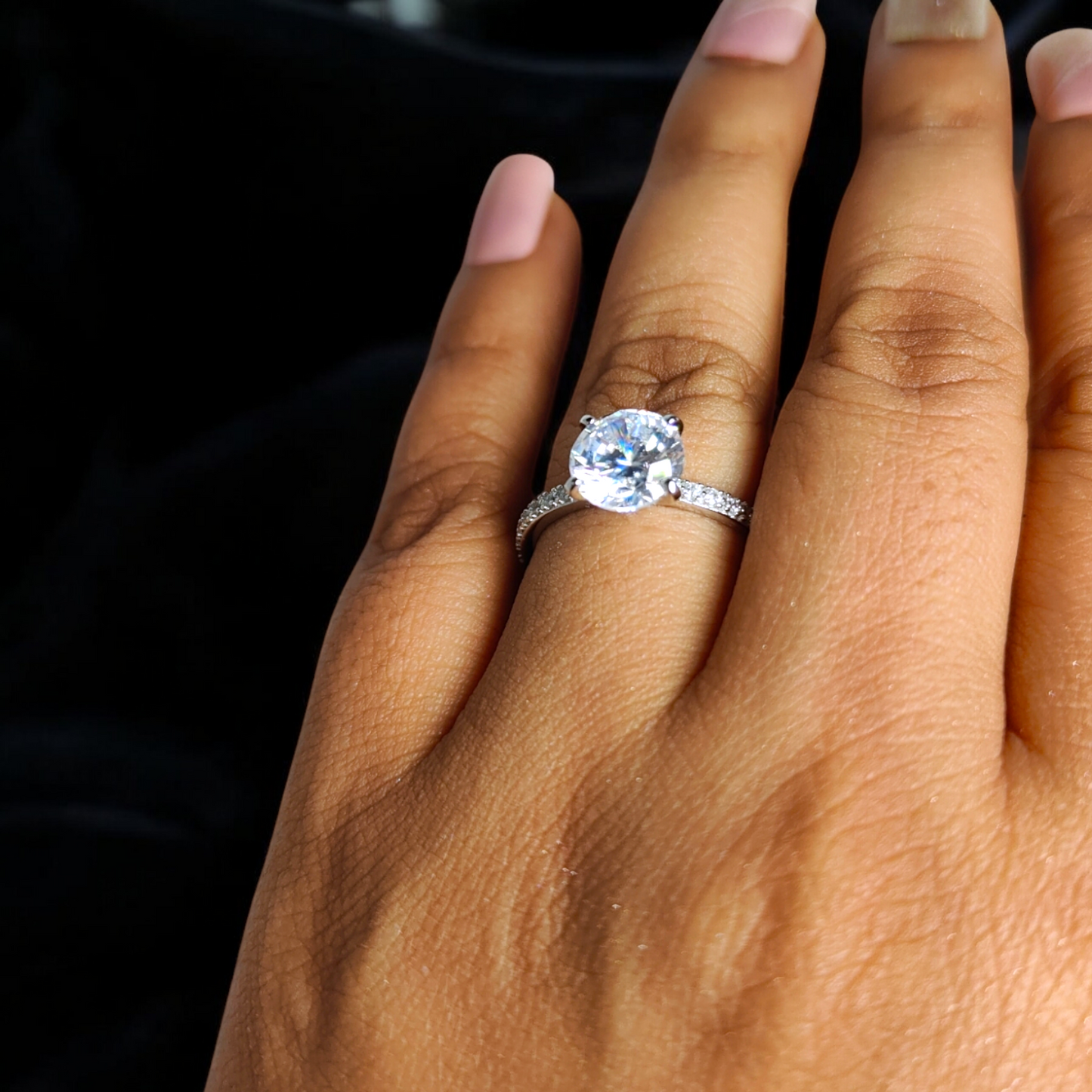 The Luminous Solitaire Ring
