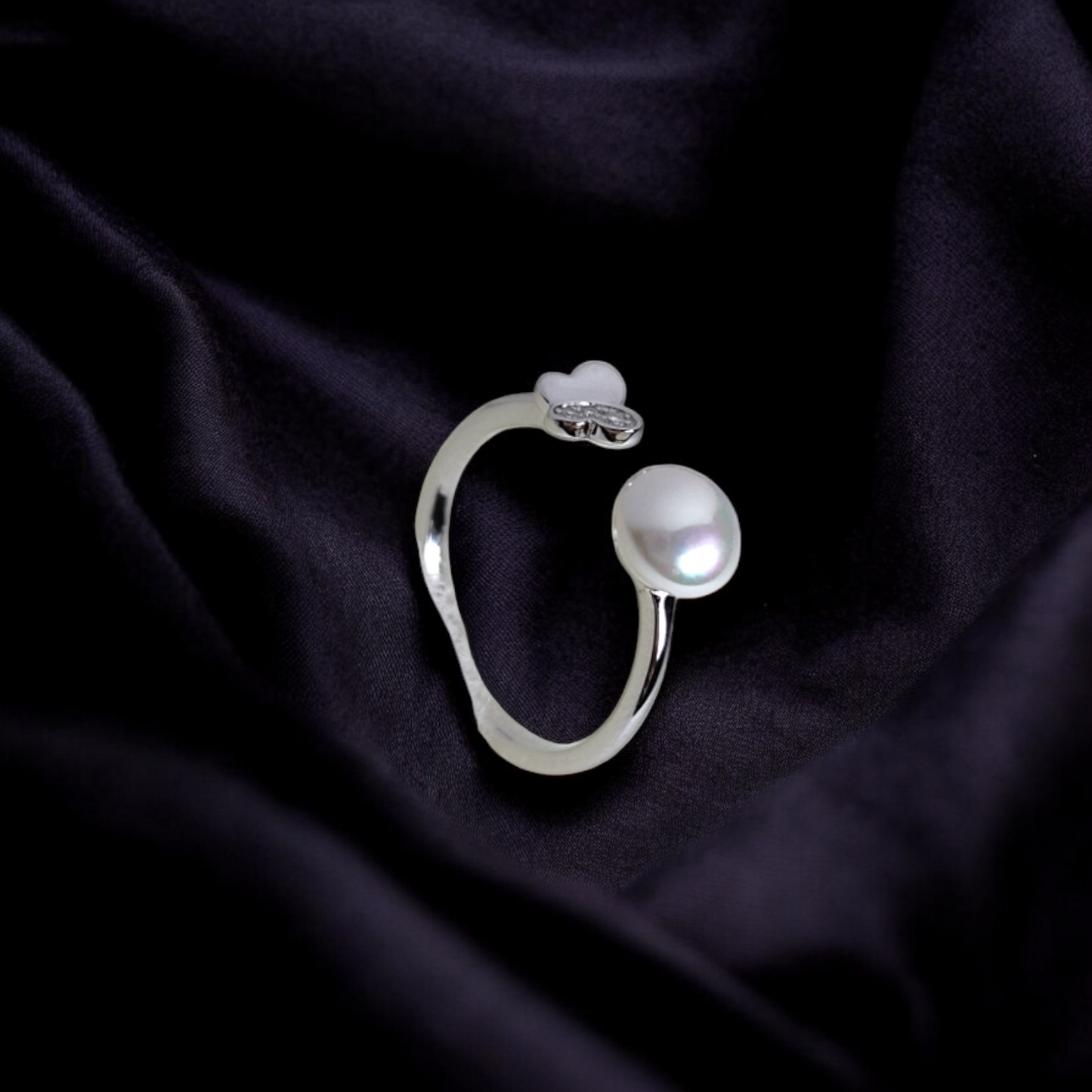 Pearl Elegance Adjustable Ring