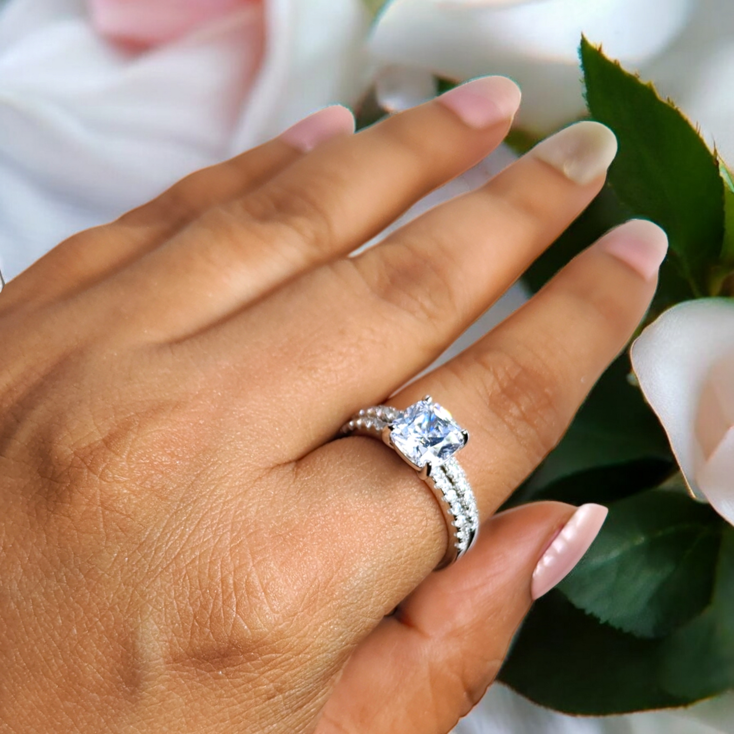 Radiant Love Wedding Ring Set