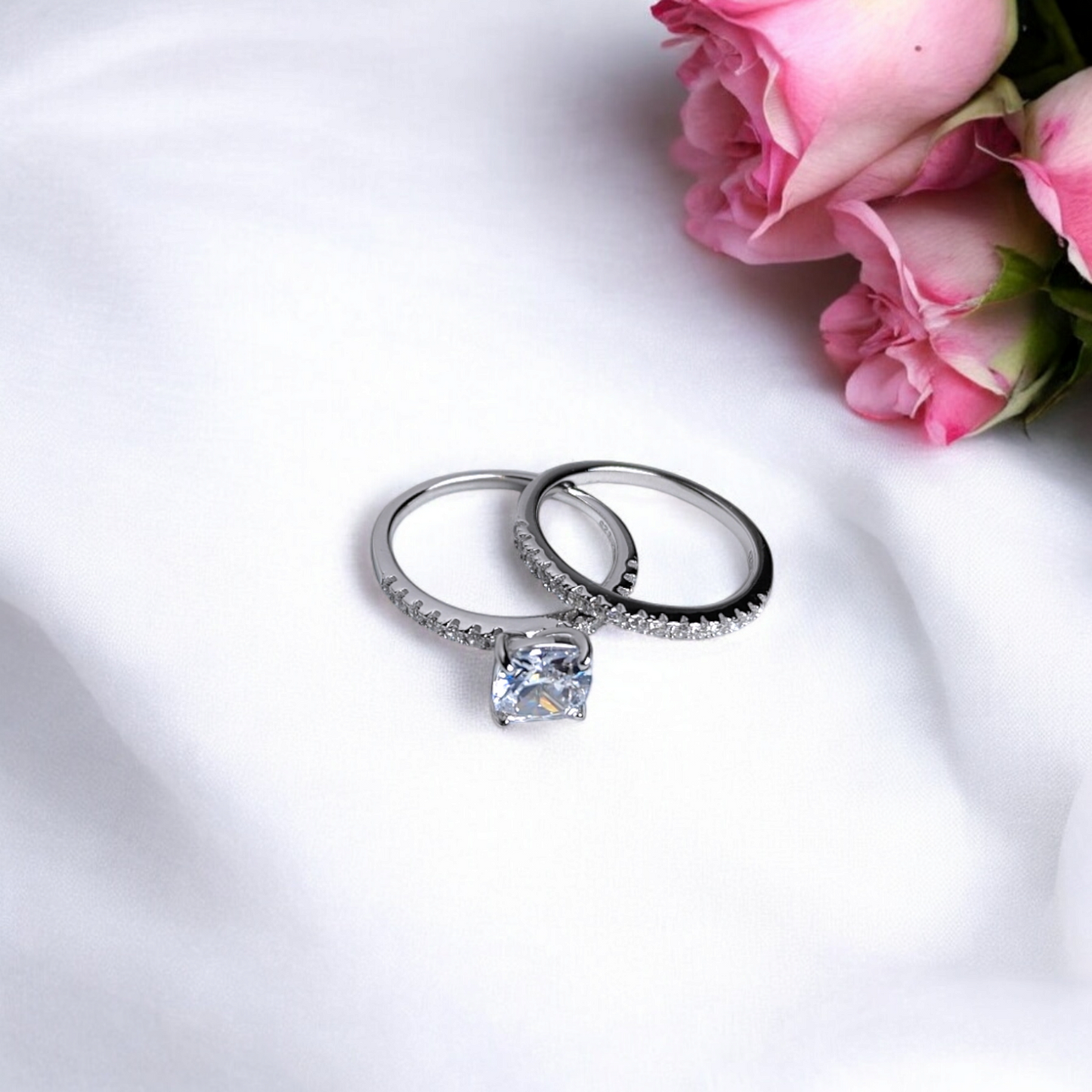 Radiant Love Wedding Ring Set