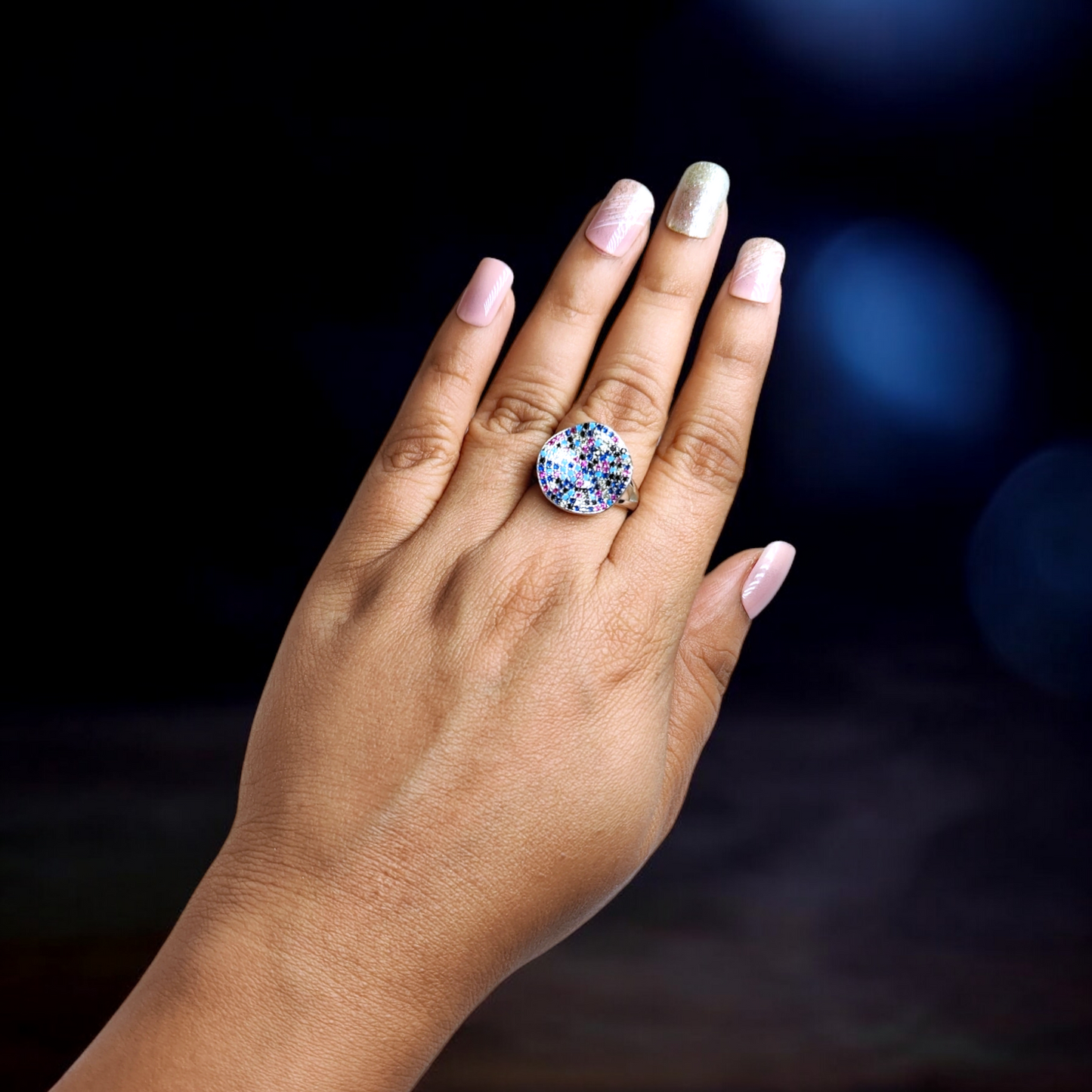 Colorburst Halo Ring
