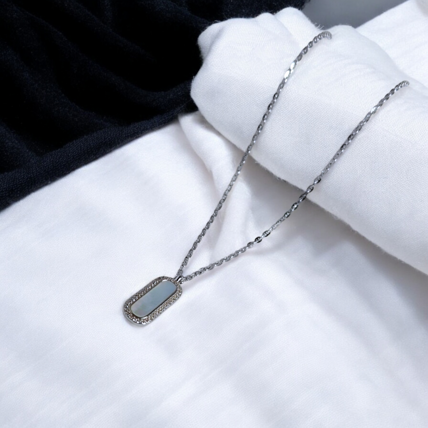 Radiance Rectangle Pendant Necklace