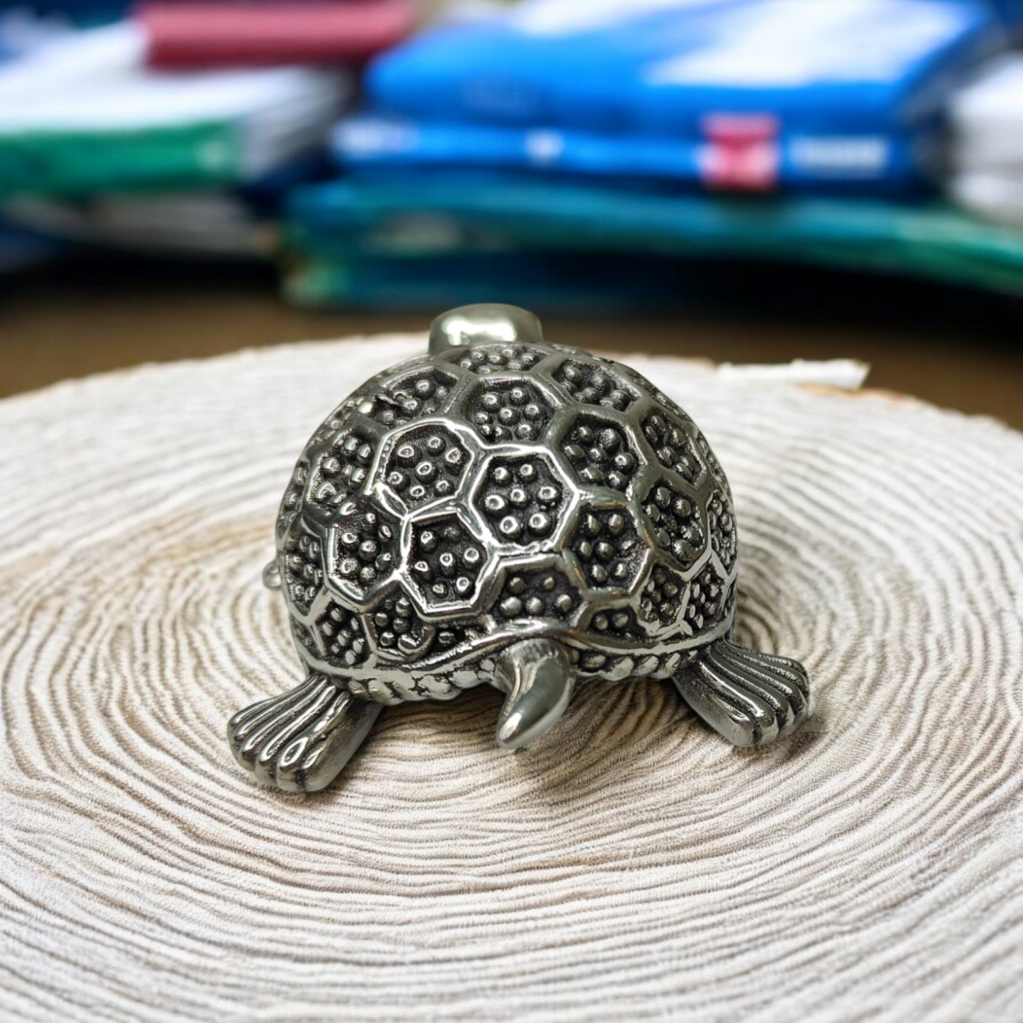 Intricate 999 Silver Turtle Figurine