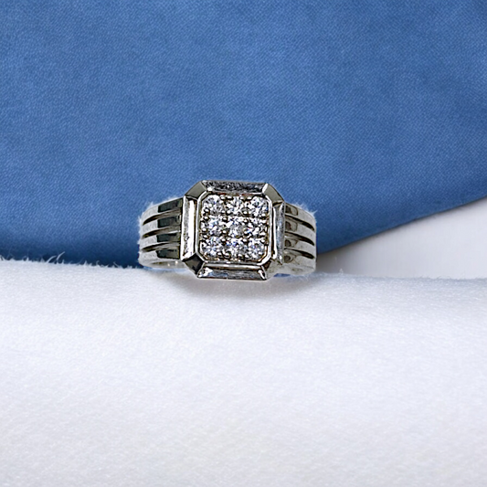 Handcrafted Prestige Square Men's Ring