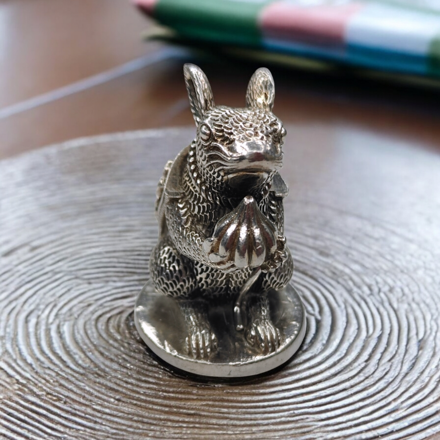 Antique Solid 925 Silver Mouse Idol