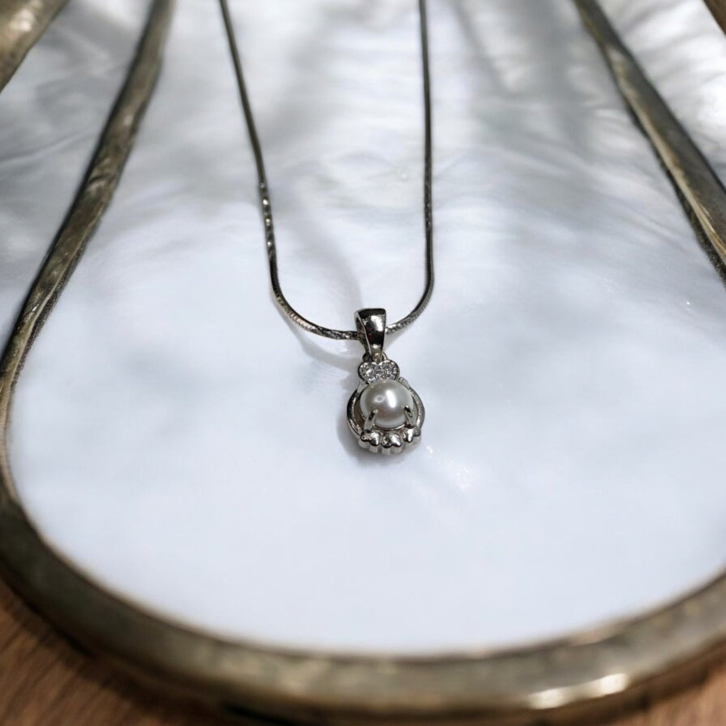 Pearl Pendant Set with Earrings