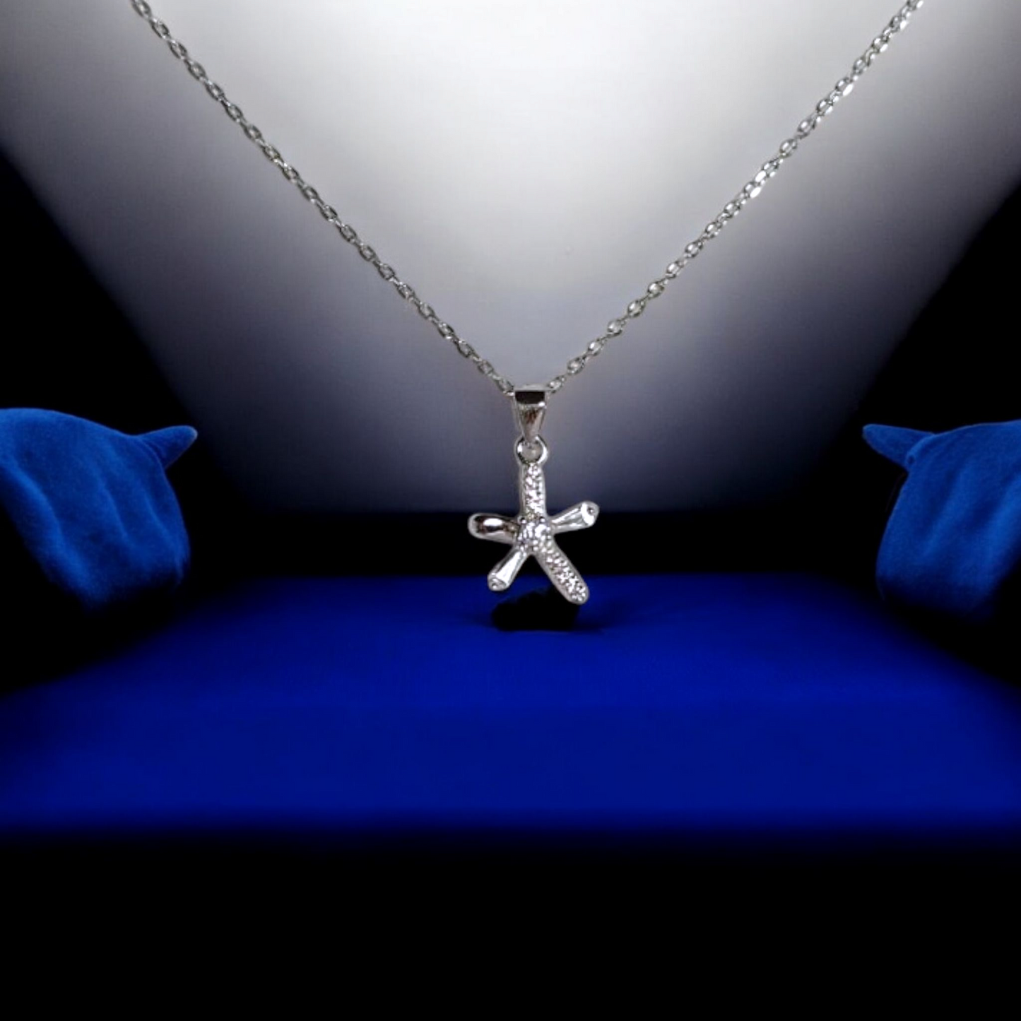 Starfish Sparkle Pendant & Earrings Set