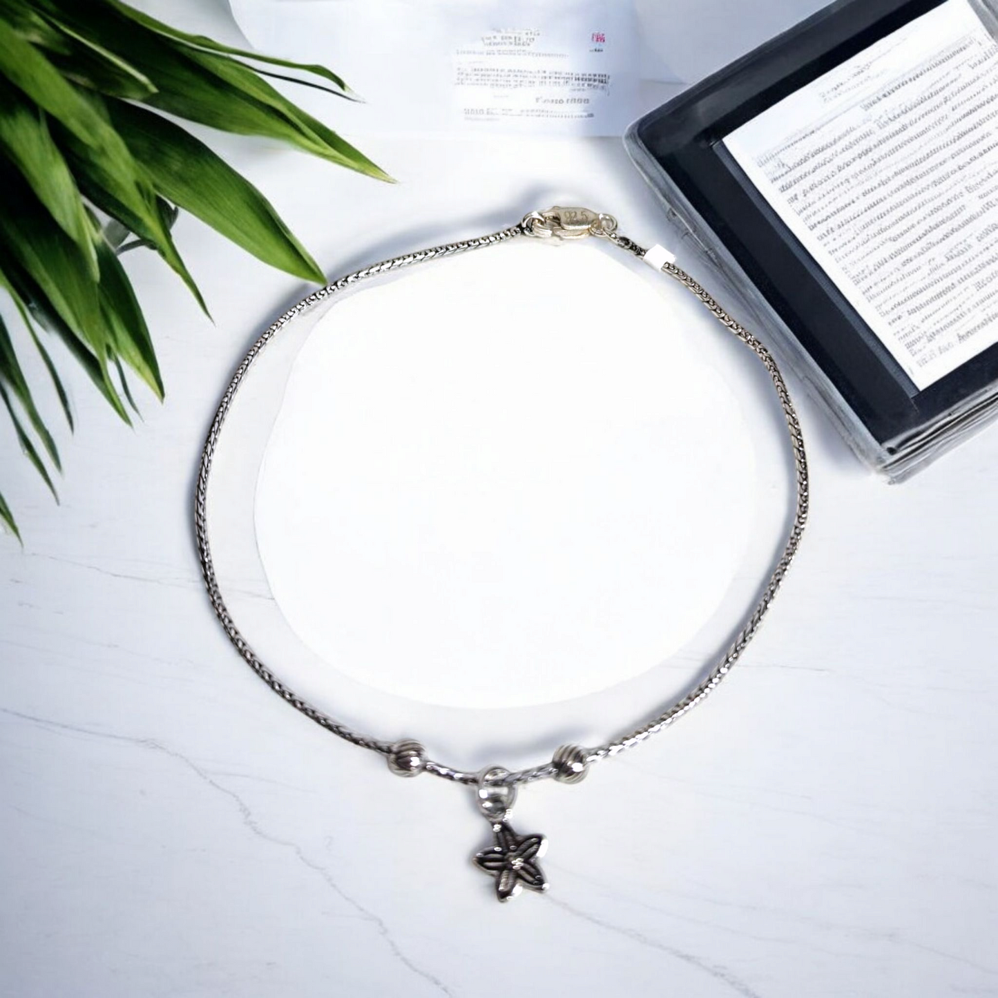 Silver Bloom Anklet