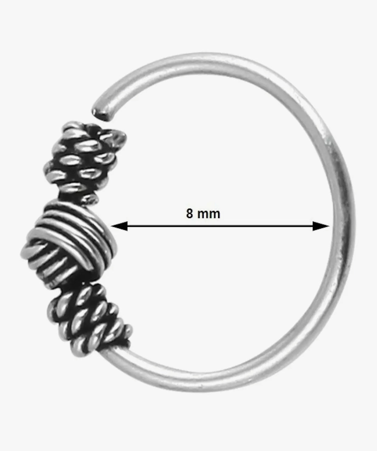925 Sterling Silver Hoop Nose Ring