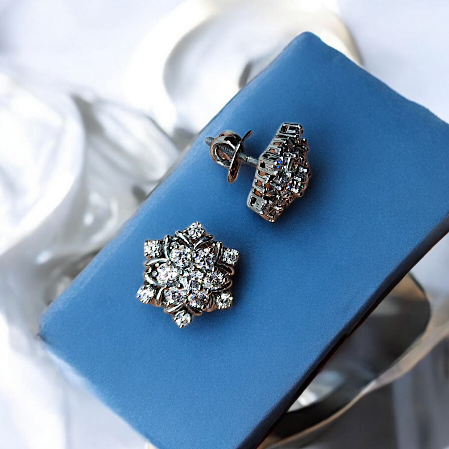 Handcrafted Blossom Cluster Stud Earrings