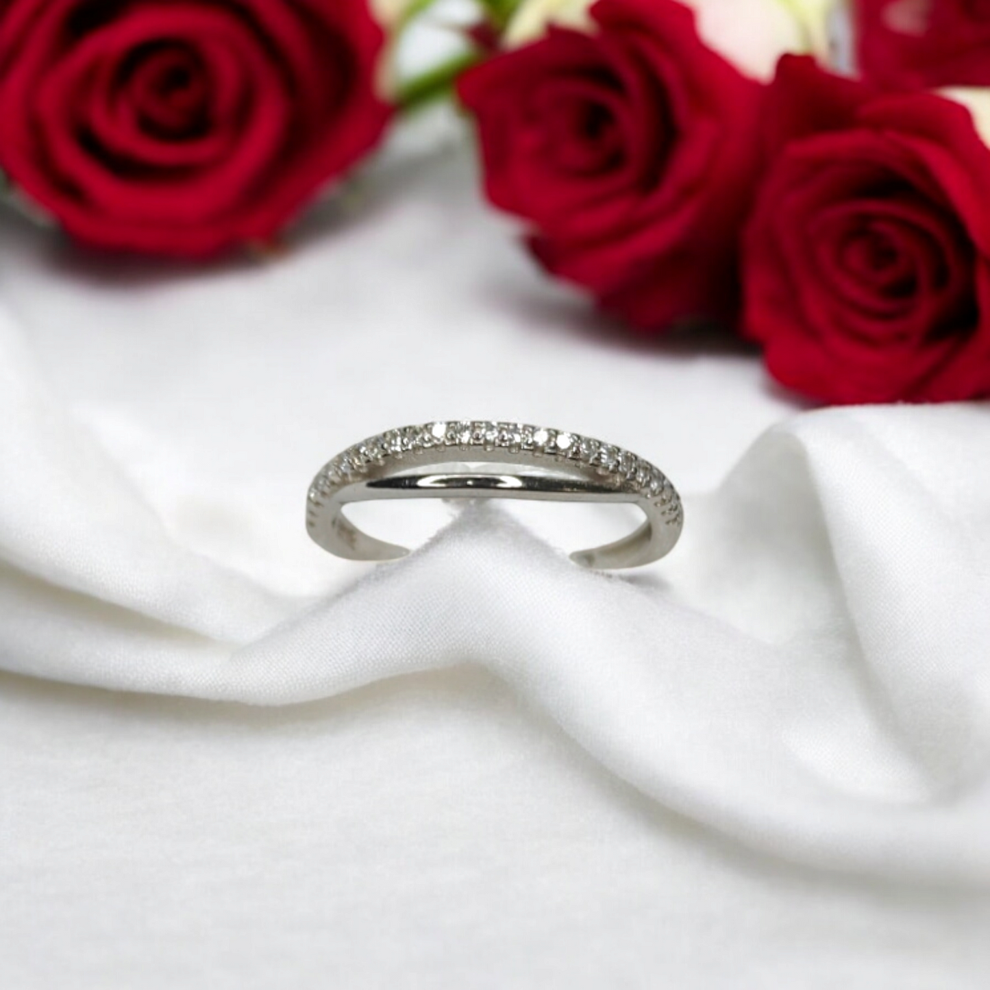 Twisted Sparkle Ring