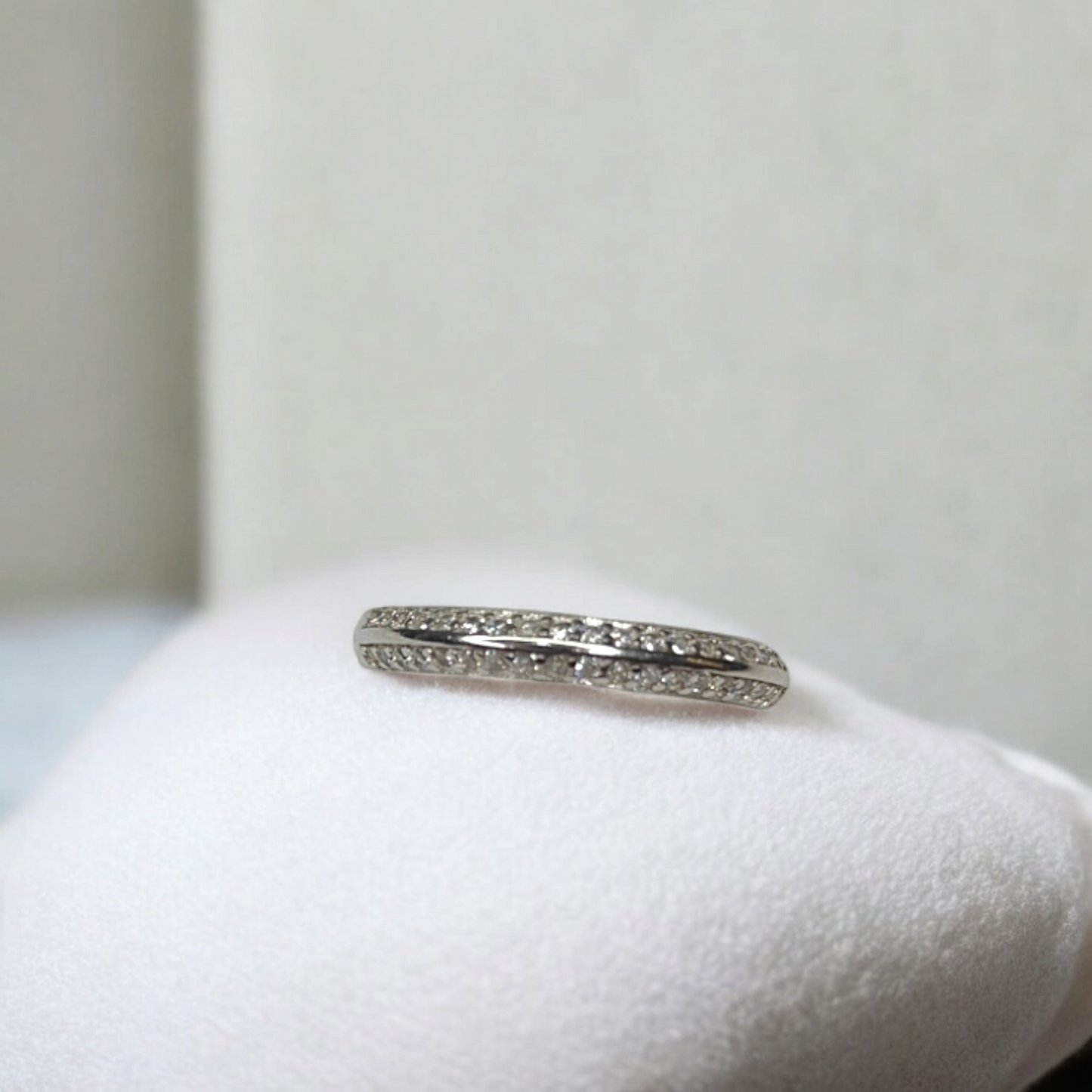 Silver band ring