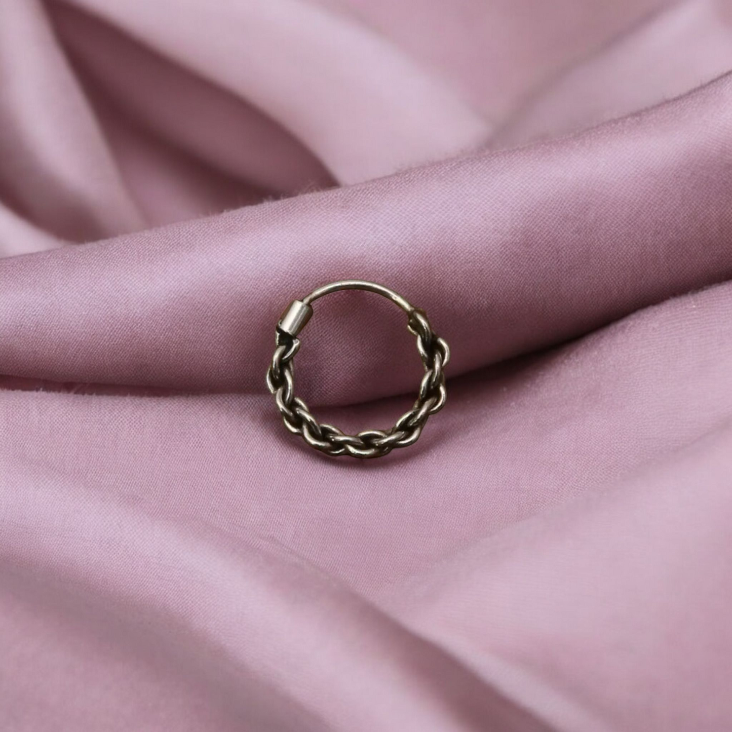 925 Sterling Silver Dew Hoop Nose Ring