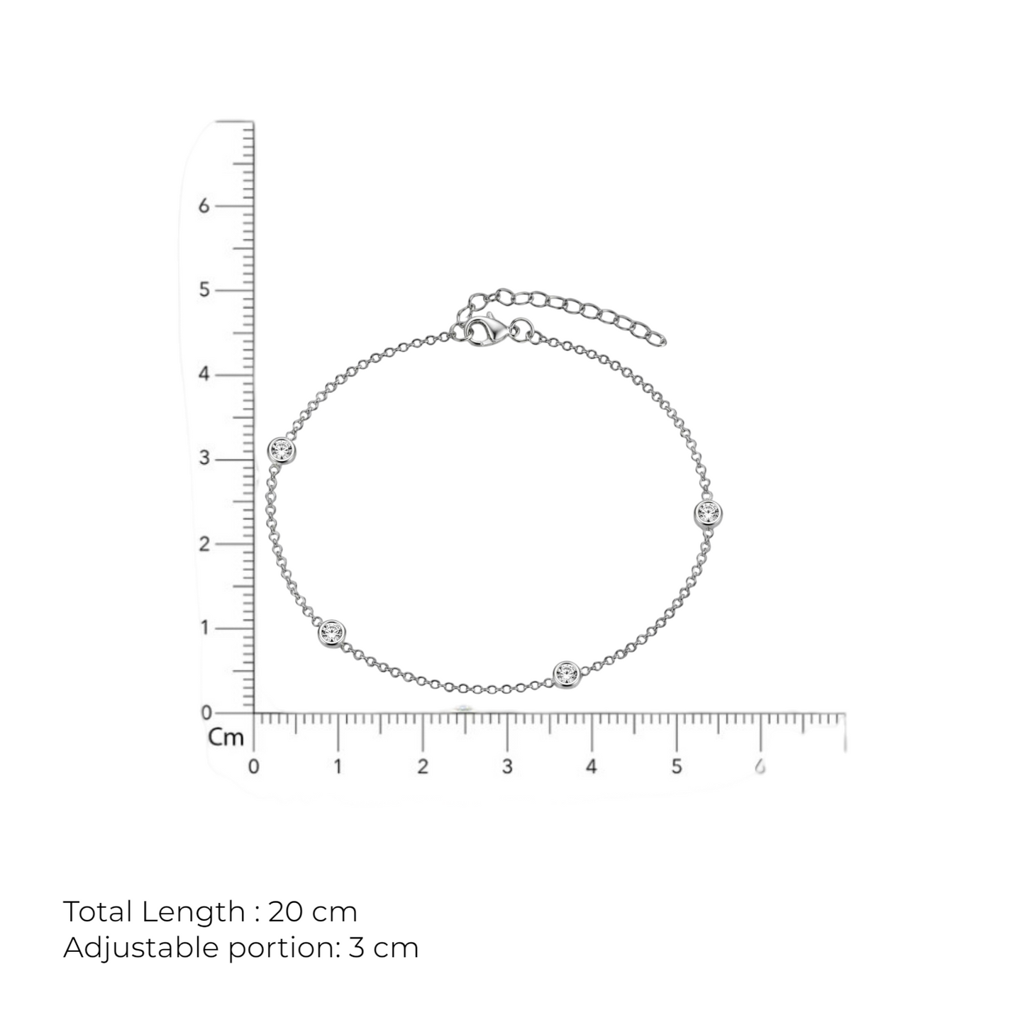 Minimal Sparkle Station Bracelet
