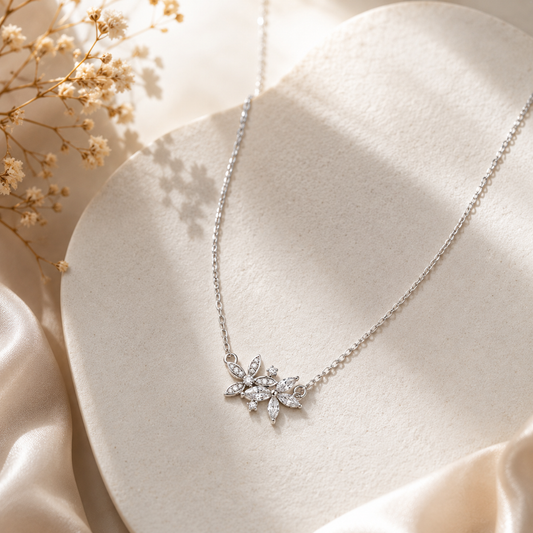 Bloom Sparkle 925 Silver Necklace