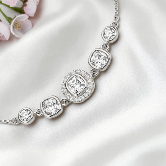 Radiant Halo Charm Bracelet