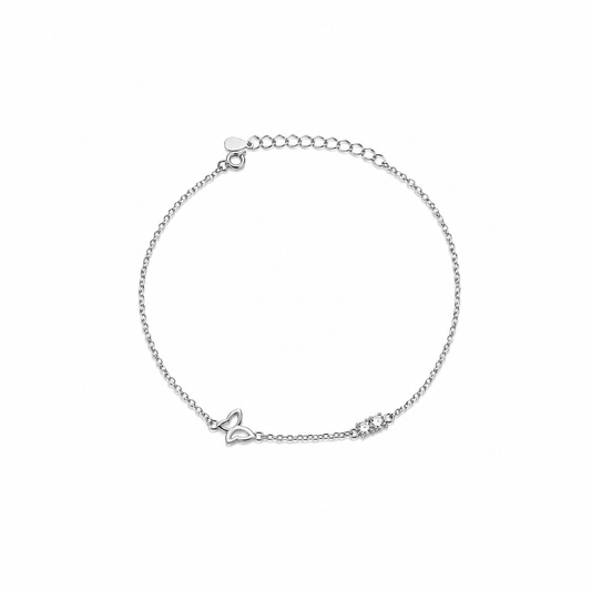 Flutter Charm 925 Silver Anklet