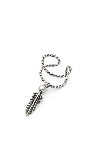 Clip On Hanging Leaf Ear Cuffs