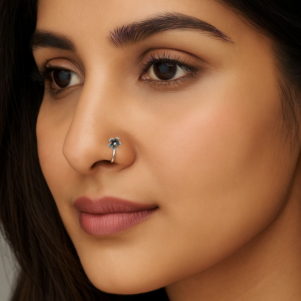 Flower Clip On Nosepin