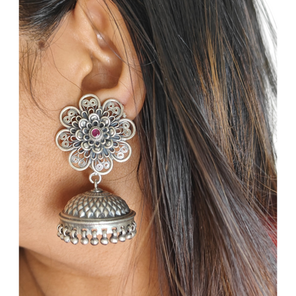 Timeless Bloom Antique Detachable Jhumkas