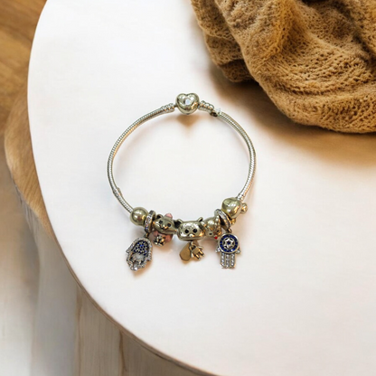 Hamsa Hand Link Bracelet