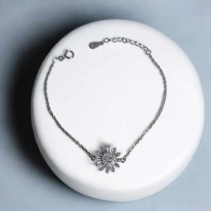 Blooming Baguette Silver Bracelet