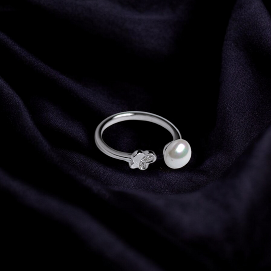 Pearl Elegance Adjustable Ring