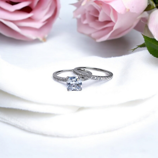 Radiant Love Wedding Ring Set