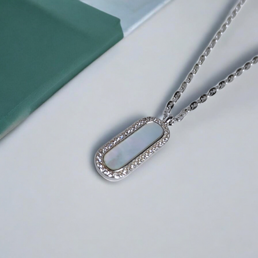 Radiance Rectangle Pendant Necklace