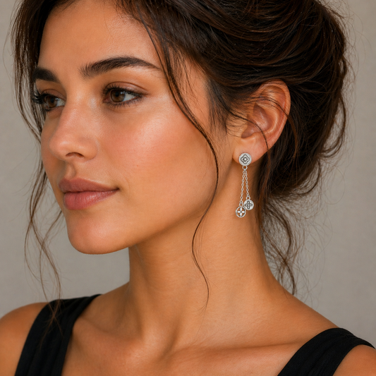 Starlit Teardrop Danglers