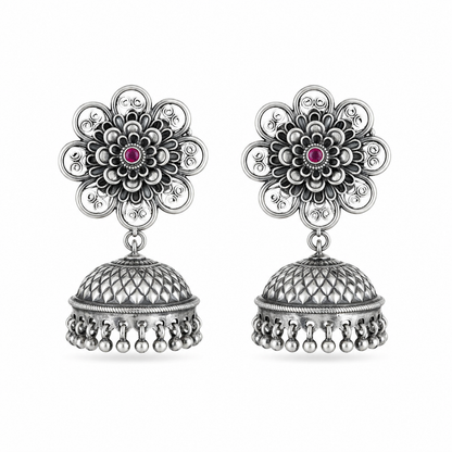 Timeless Bloom Antique Detachable Jhumkas