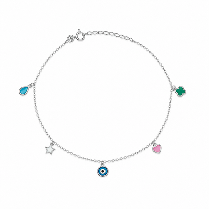 Color Charm Evil Eye Bracelet