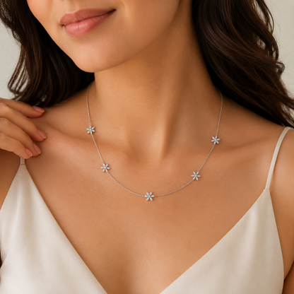 Celeste Spark Charm Necklace