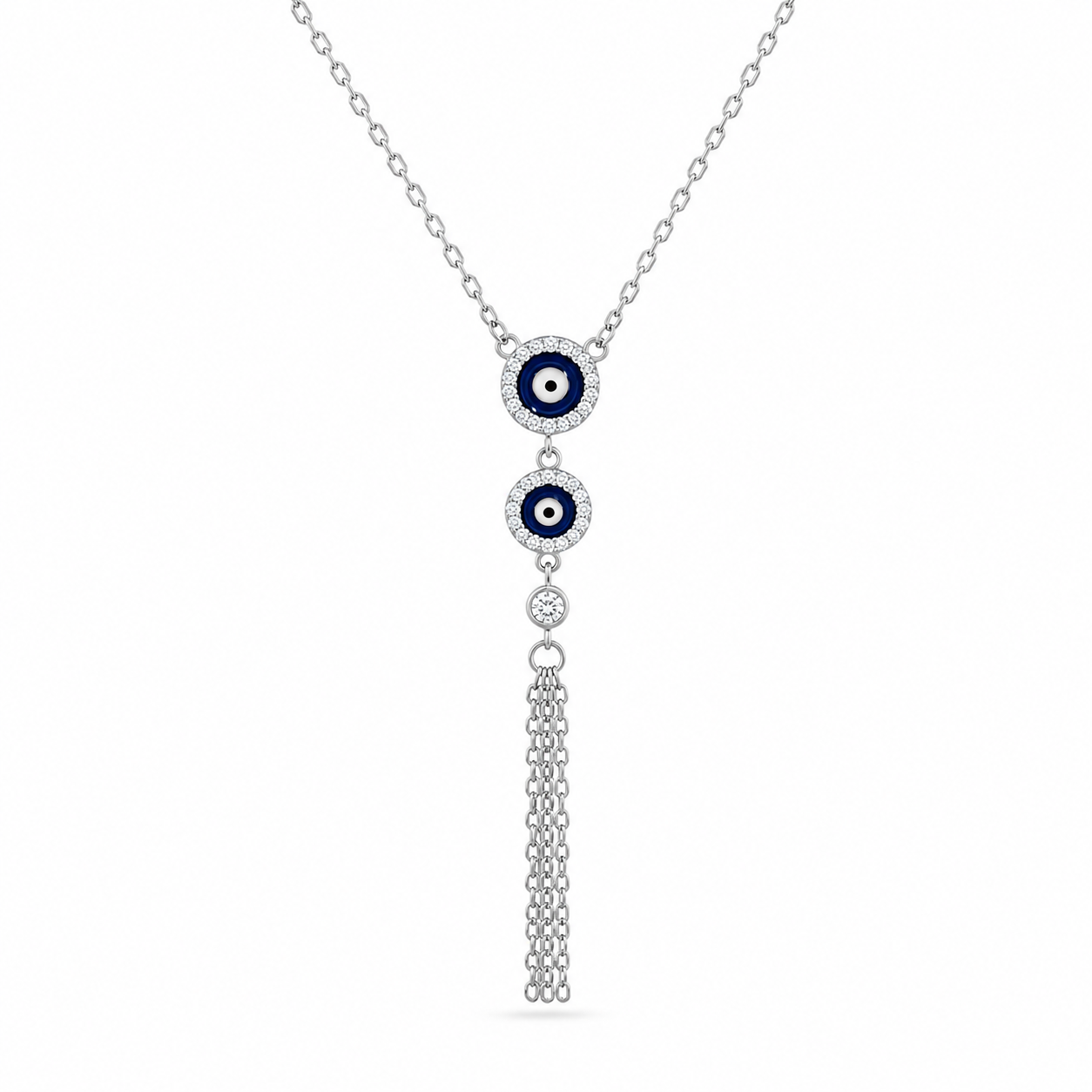Evil Eye Tassel Necklace