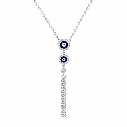 Evil Eye Tassel Necklace