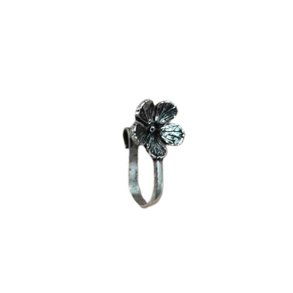 Big Floral Clip On Nosepin